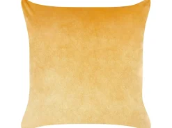 Sæt af 2 pyntepuder MARULA Velour 45 x 45 cm Sennepsgul Dyremønster