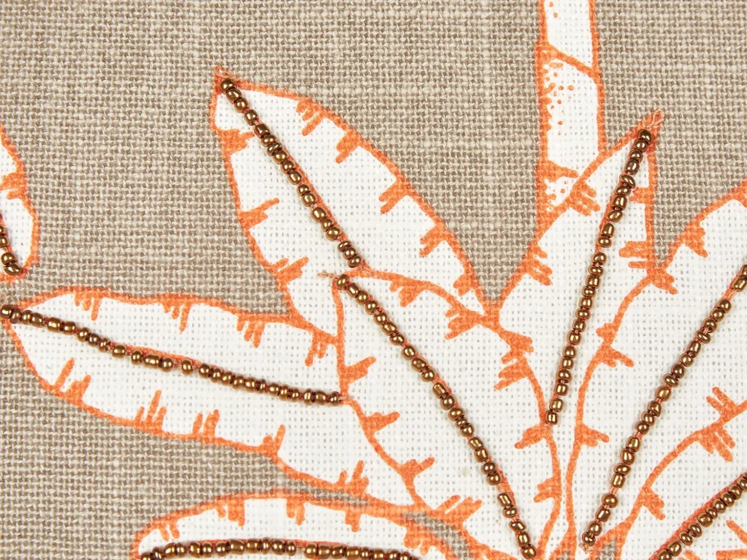 Sæt af 2 pyntepuder MELOBESIA Bomuld 45 x 45 cm Multifarvet Plante mønster