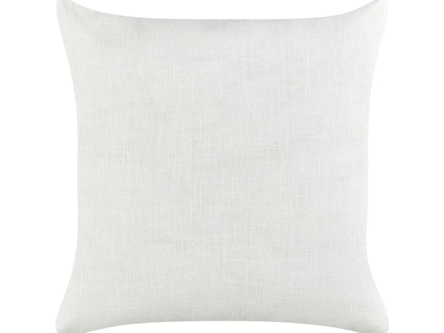 Sæt af 2 pyntepuder MILAS Hør 50 x 50 cm Hvid Stribet mønster