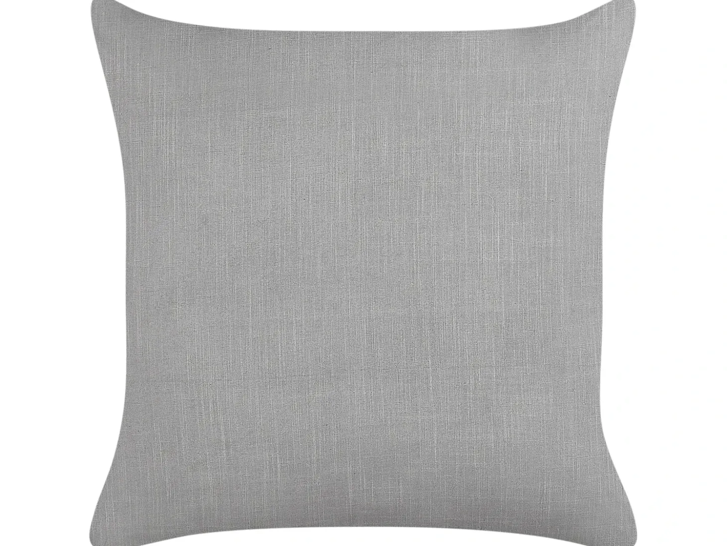 Sæt af 2 pyntepuder MILAS Hør 50 x 50 cm Grå Stribet mønster