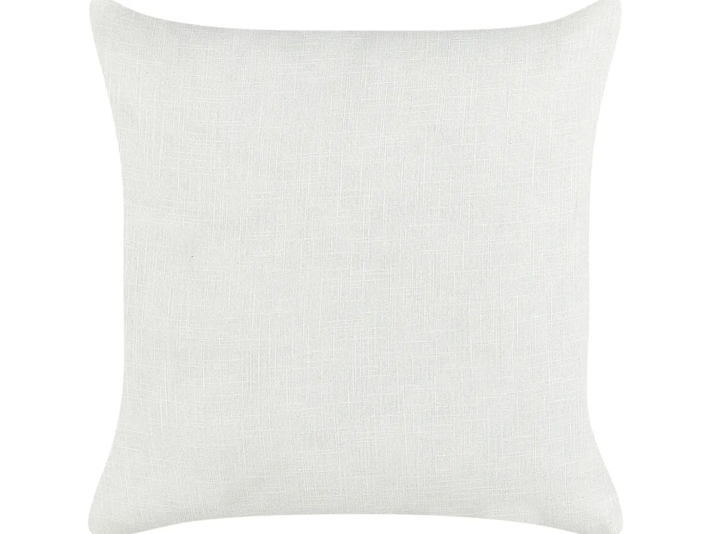 Sæt af 2 pyntepuder MILAS Hør 50 x 50 cm Sort/hvid Stribet mønster
