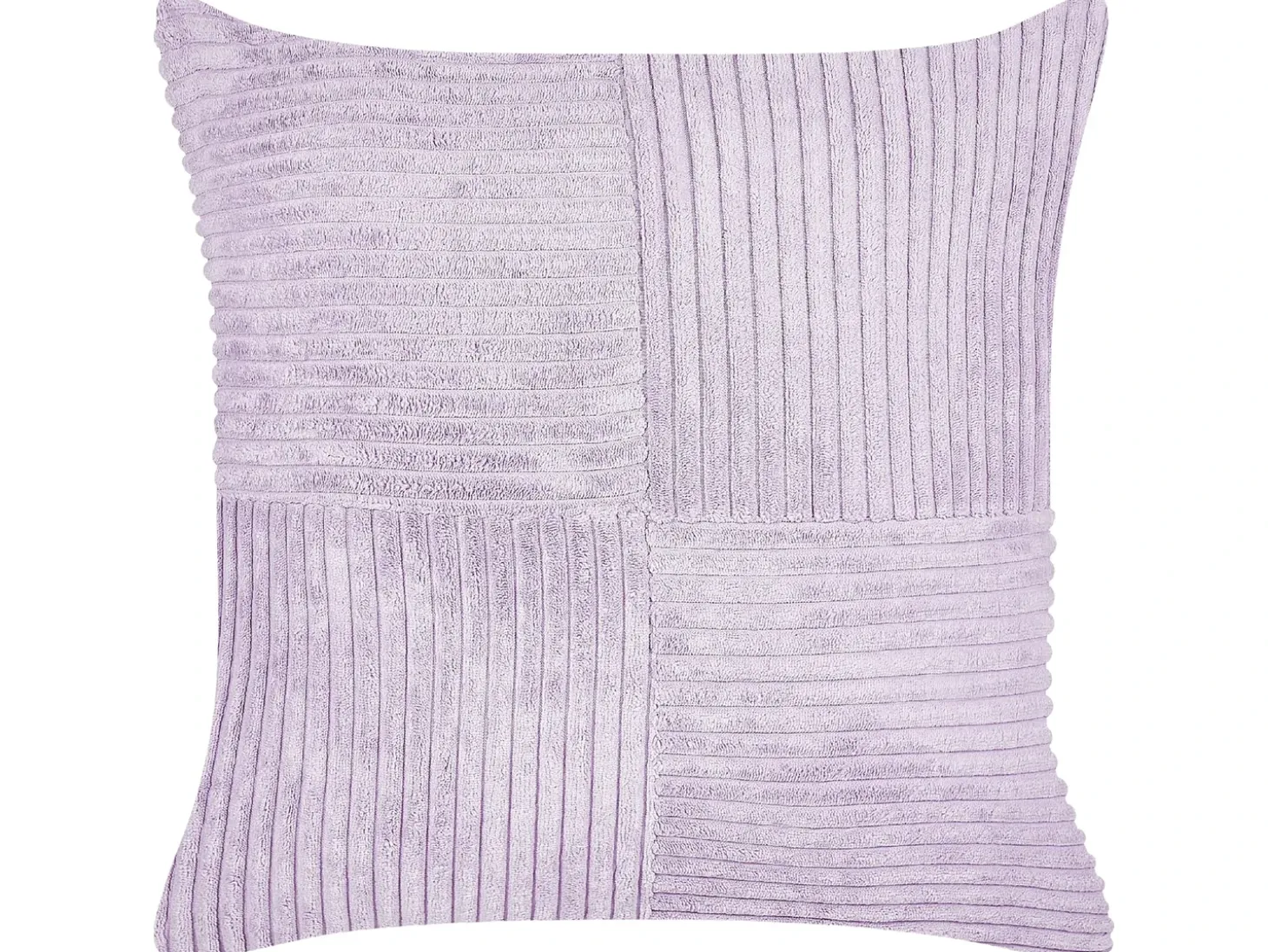 Sæt af 2 pyntepuder MILLET Fløjl 43 x 43 cm Lilla Geometrisk mønster