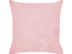 Sæt af 2 pyntepuder MILLET Fløjl 43 x 43 cm Lyserød Geometrisk mønster