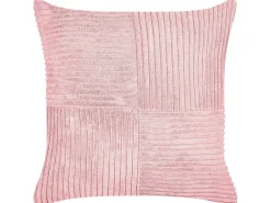 Sæt af 2 pyntepuder MILLET Fløjl 43 x 43 cm Lyserød Geometrisk mønster