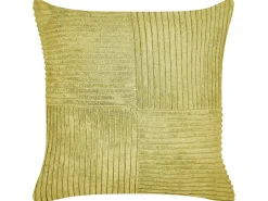 Sæt af 2 pyntepuder MILLET Fløjl 43 x 43 cm Olivengrøn Geometrisk mønster