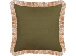 Sæt af 2 pyntepuder MITELLA Velour 45 x 45 cm Blå Blomstermønster