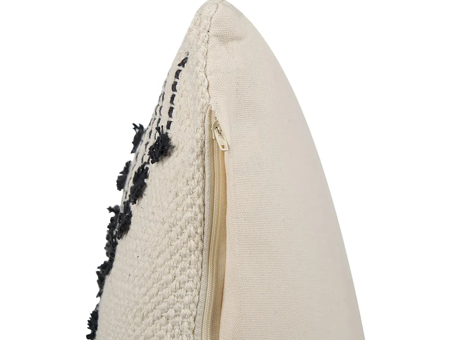 Sæt af 2 pyntepuder MYRTUS Bomuld 45 x 45 cm Beige Geometrisk mønster
