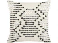 Sæt af 2 pyntepuder MYRTUS Bomuld 45 x 45 cm Beige Geometrisk mønster