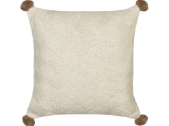 Sæt af 2 pyntepuder OBERONIA Bomuld 45 x 45 cm Beige Ensfarvet