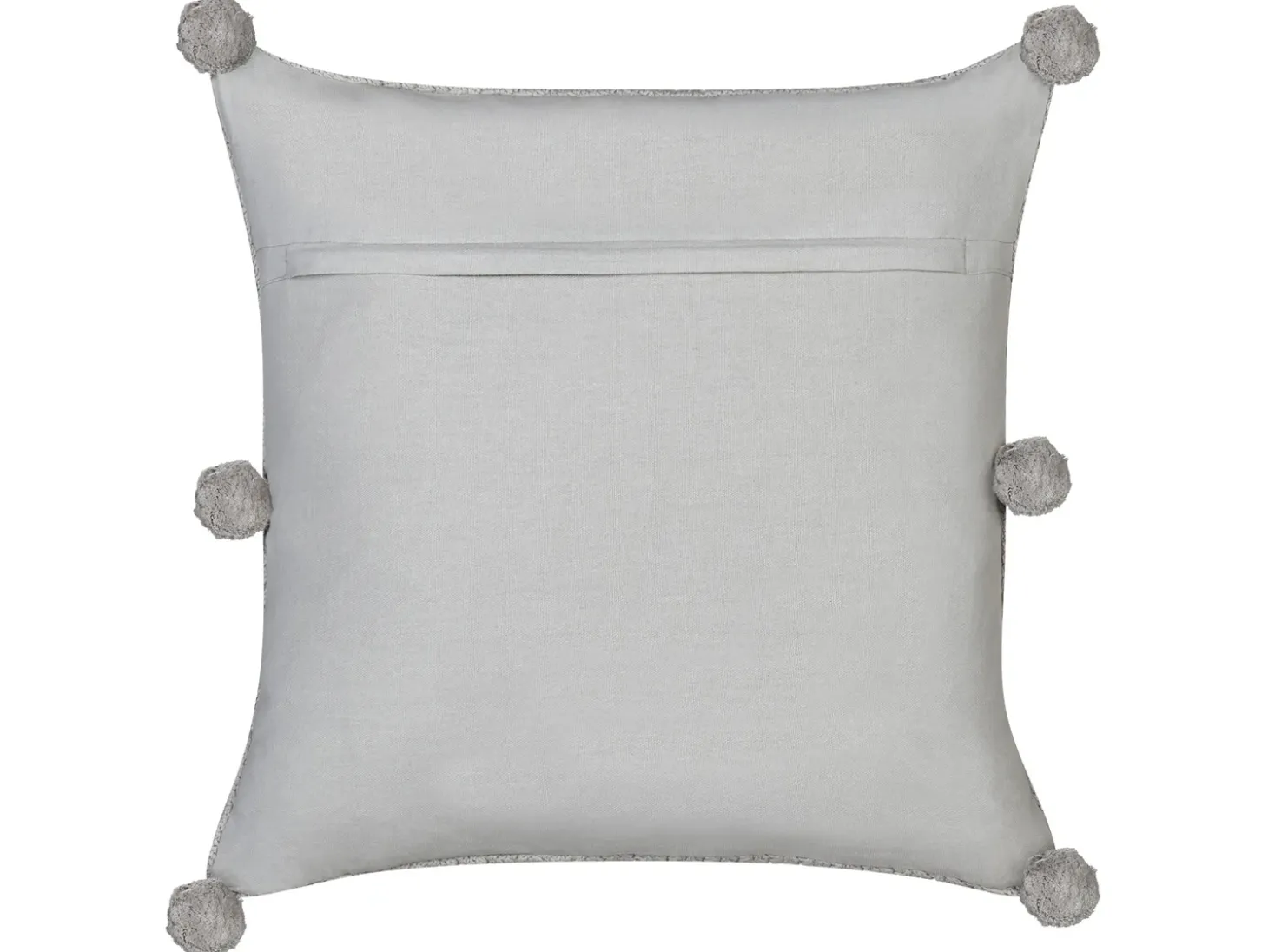 Sæt af 2 pyntepuder OCOTEA Bomuld 45 x 45 cm Grå Ensfarvet