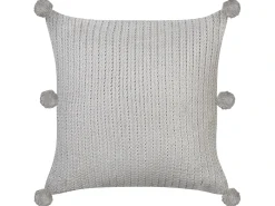 Sæt af 2 pyntepuder OCOTEA Bomuld 45 x 45 cm Grå Ensfarvet