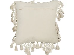 Sæt af 2 pyntepuder OLEARIA Bomuld 45 x 45 cm Beige Ensfarvet