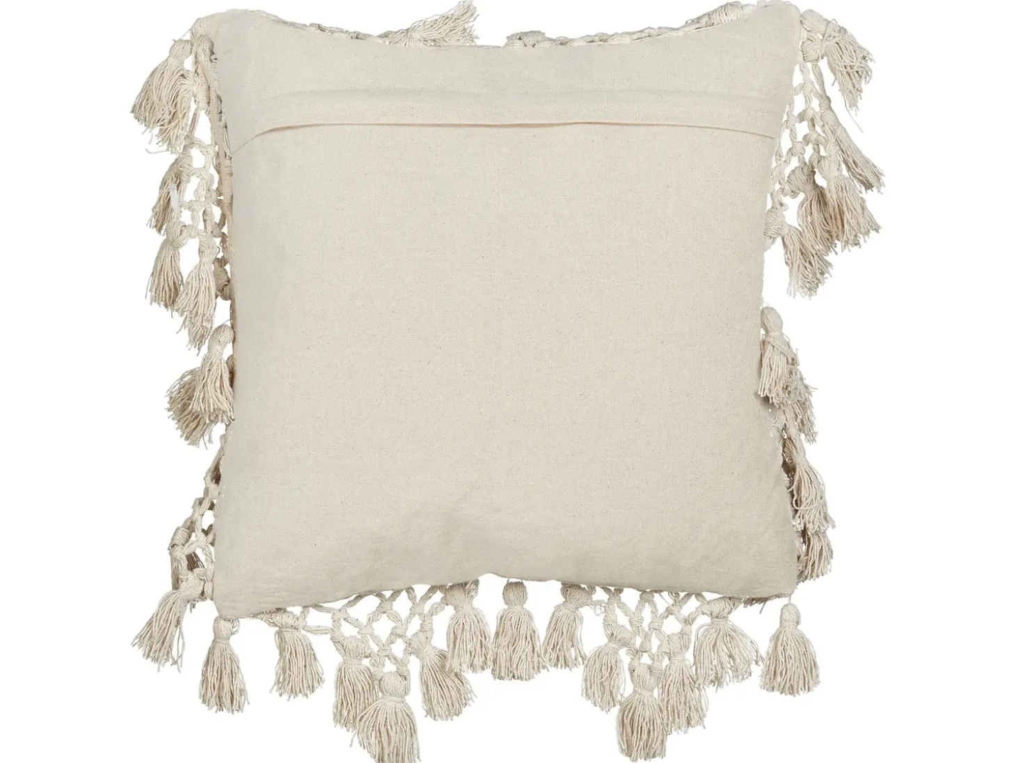 Sæt af 2 pyntepuder OLEARIA Bomuld 45 x 45 cm Beige Ensfarvet