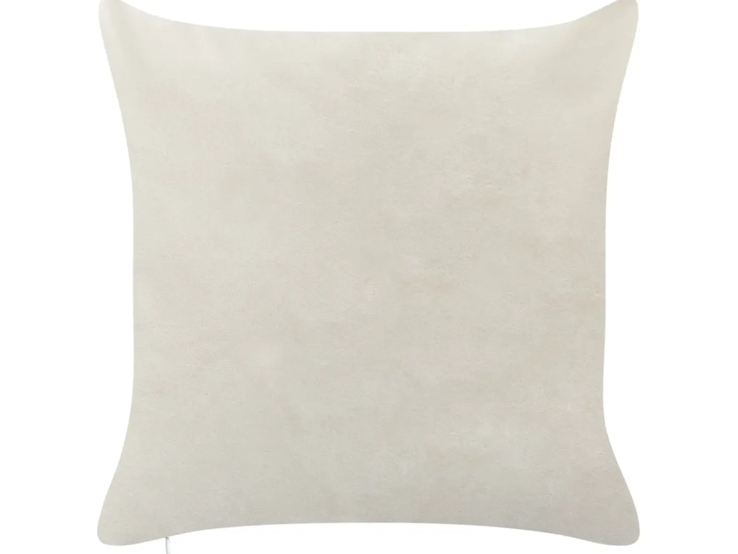 Sæt af 2 pyntepuder PALMIER Velour 45 x 45 cm Cremehvid Julemønster