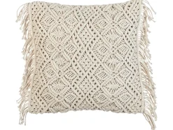 Sæt af 2 pyntepuder PATTAN Bomuld 45 x 45 cm Beige Geometrisk mønster