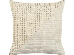 Sæt af 2 pyntepuder PELLAEA Bomuld 45 x 45 cm Lys Beige Geometrisk mønster