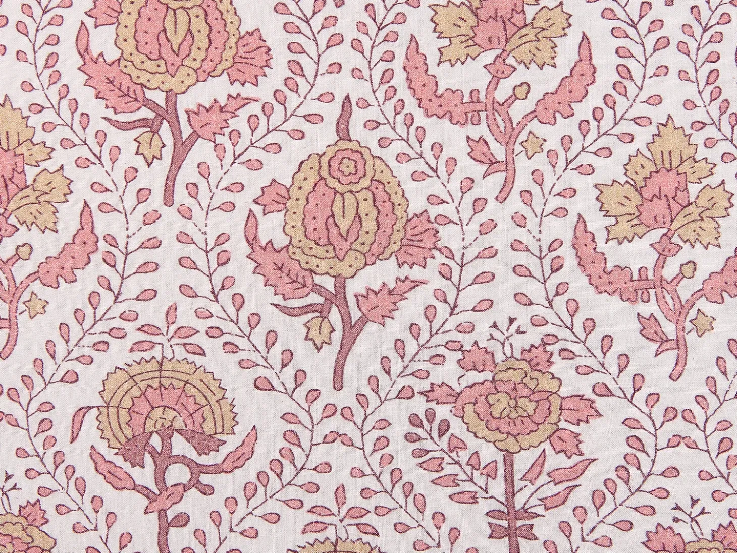 Sæt af 2 pyntepuder PICEA Velour 45 x 45 cm Rød Blomstermønster