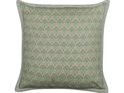 Sæt af 2 pyntepuder PICTUS Velour 45 x 45 cm Grøn Plante mønster