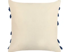 Sæt af 2 pyntepuder PLEIONE Bomuld 45 x 45 cm Navy Blå Geometrisk mønster