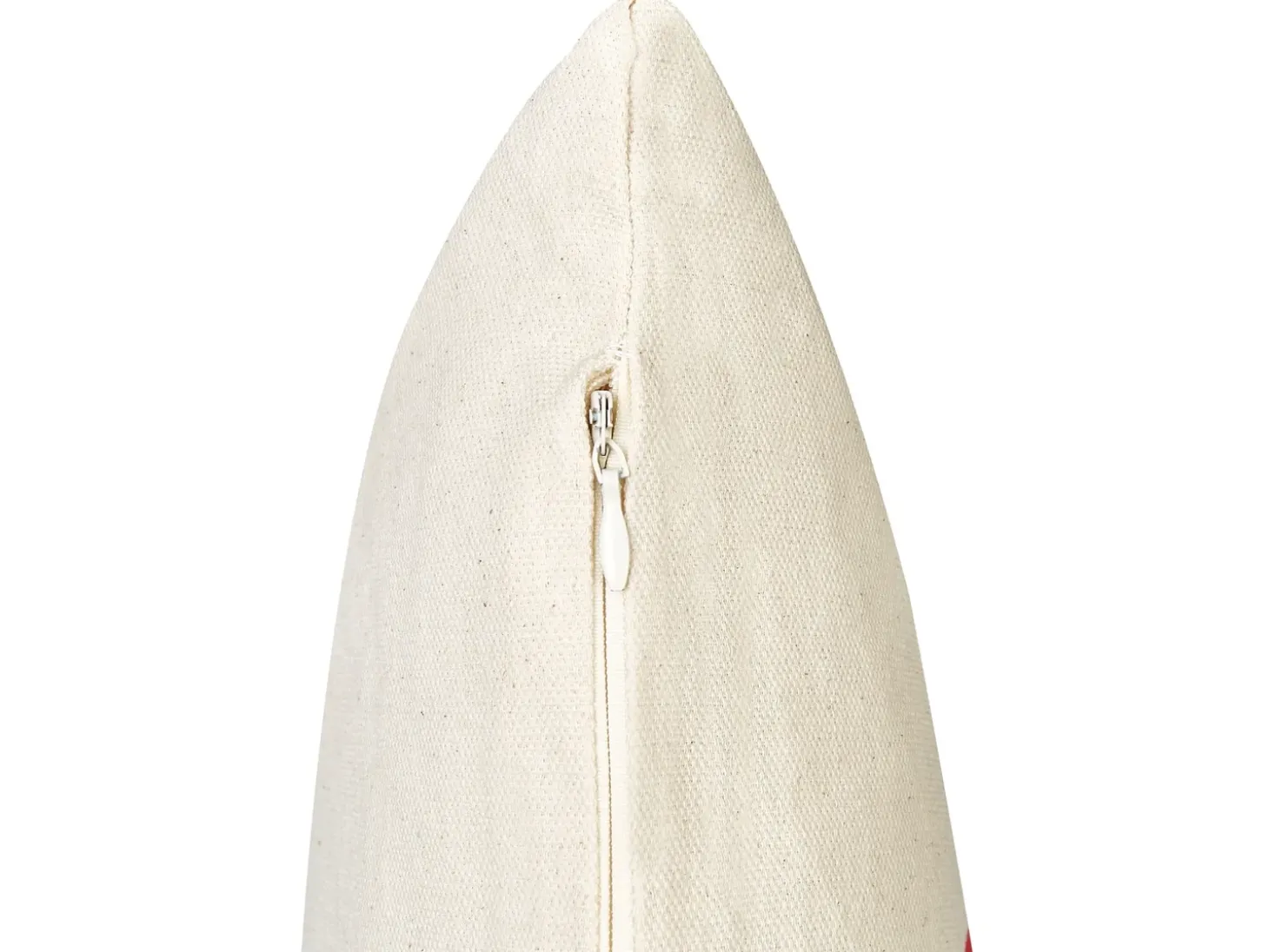 Sæt af 2 pyntepuder PLUMERIA Bomuld 45 x 45 cm Beige Tekst