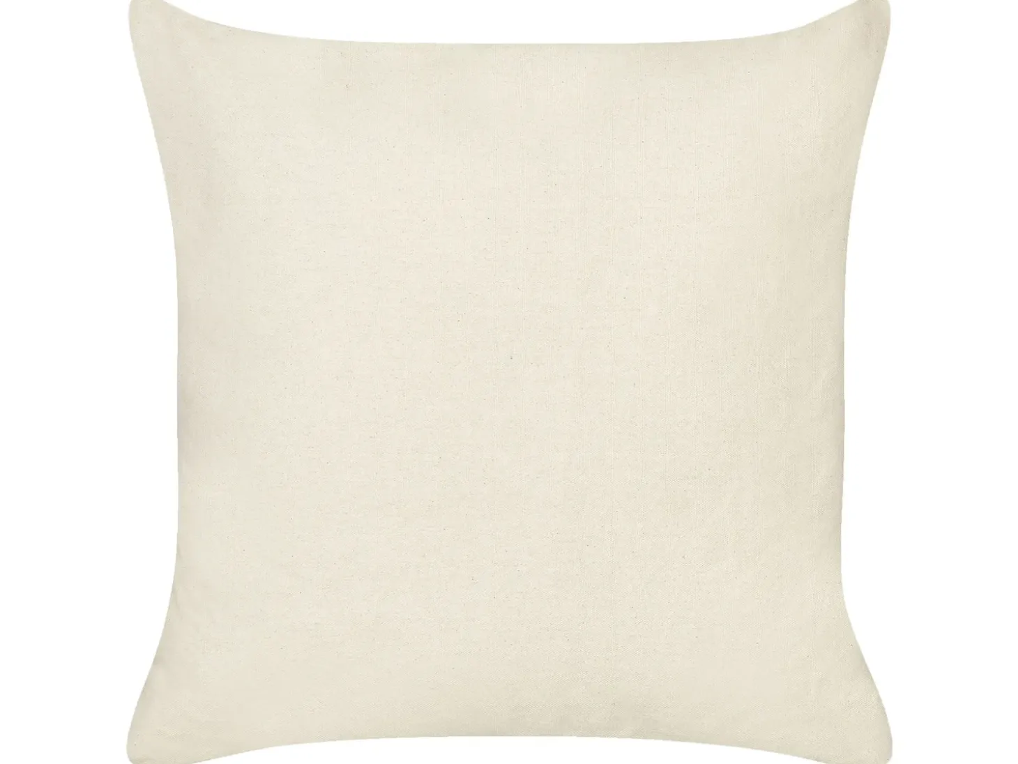 Sæt af 2 pyntepuder PLUMERIA Bomuld 45 x 45 cm Beige Tekst