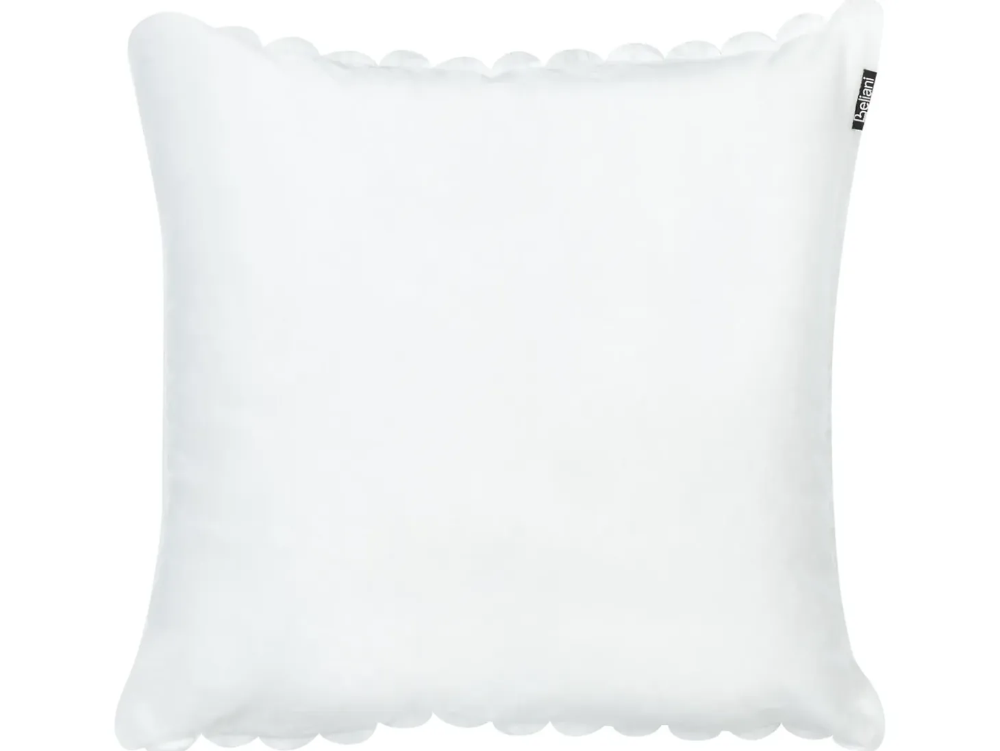 Sæt af 2 pyntepuder RAKYA Kunstig pels 45 x 45 cm Hvid Stribet mønster