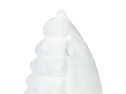 Sæt af 2 pyntepuder RAKYA Kunstig pels 45 x 45 cm Hvid Stribet mønster
