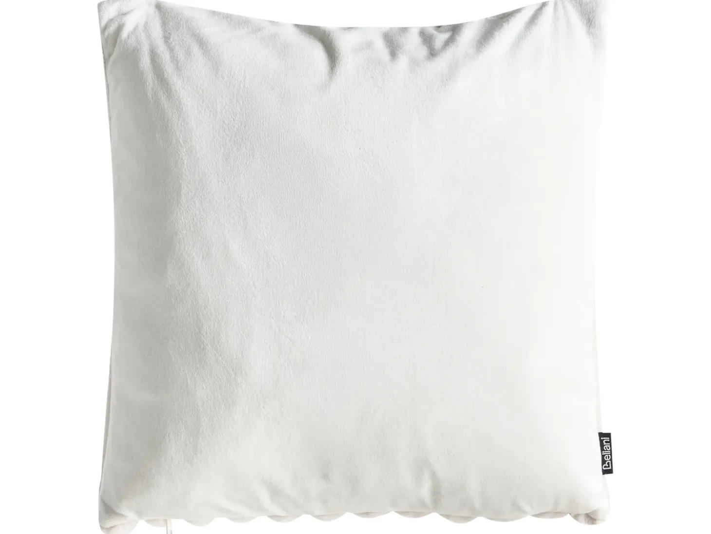 Sæt af 2 pyntepuder RAKYA Kunstig pels 45 x 45 cm Lys Beige Stribet mønster