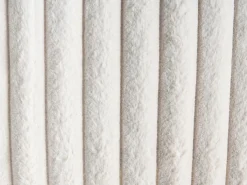 Sæt af 2 pyntepuder RAKYA Kunstig pels 45 x 45 cm Lys Beige Stribet mønster