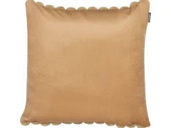 Sæt af 2 pyntepuder RAKYA Kunstig pels 45 x 45 cm Lysebrun Stribet mønster