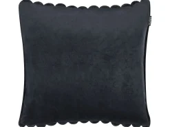 Sæt af 2 pyntepuder RAKYA Kunstig pels 45 x 45 cm Sort Stribet mønster