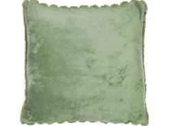 Sæt af 2 pyntepuder RAKYA Kunstig pels 45 x 45 cm Grøn Stribet mønster