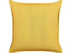 Sæt af 2 pyntepuder RAPIS Velour 45 x 45 cm Gul Geometrisk mønster