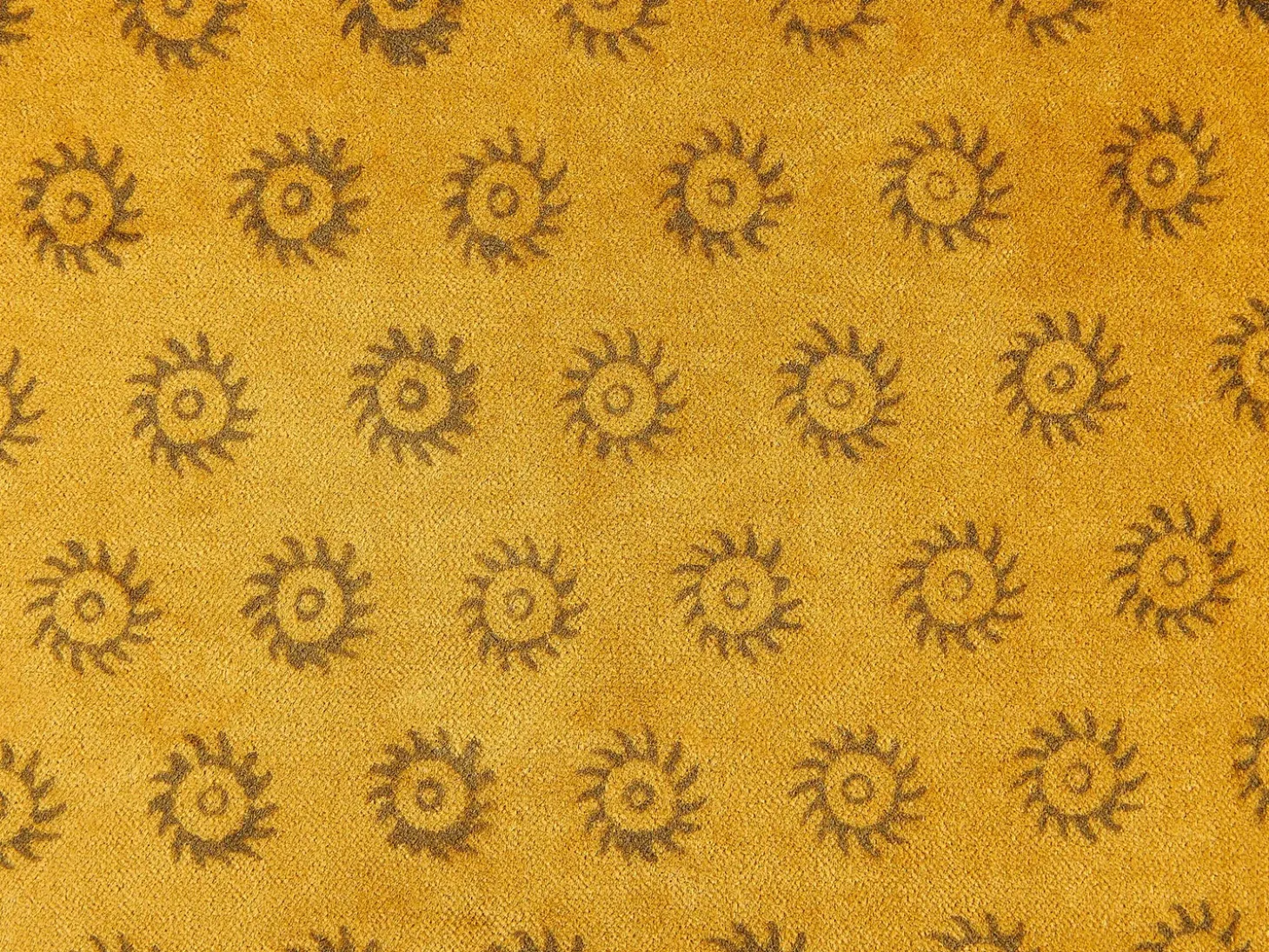 Sæt af 2 pyntepuder RAPIS Velour 45 x 45 cm Gul Geometrisk mønster