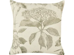 Sæt af 2 pyntepuder ROSEMARY Bomuld 45 x 45 cm Olivengrøn Blomstermønster