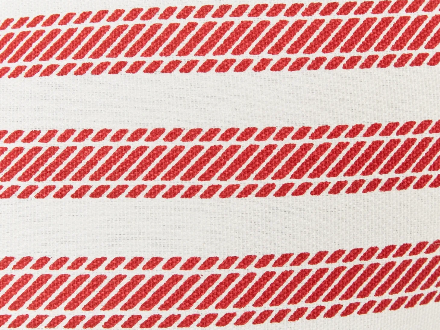 Sæt af 2 pyntepuder RUBIA Bomuld 45 x 45 cm Rød Stribet mønster