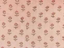 Sæt af 2 pyntepuder RUMHORA Velour 45 x 45 cm Lyserød Blomstermønster