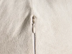 Sæt af 2 pyntepuder SALVIA Velour 33 x 33 cm Cremehvid Ensfarvet