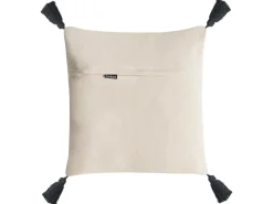 Sæt af 2 pyntepuder SARACA Bomuld 45 x 45 cm Sort/beige Geometrisk mønster