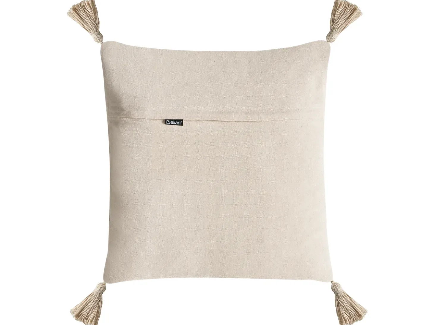 Sæt af 2 pyntepuder SARACA Bomuld 45 x 45 cm Sort/beige Geometrisk mønster