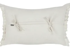 Sæt af 2 pyntepuder SASSAFRAS Hør 30 x 45 cm Cremehvid Ensfarvet