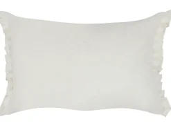 Sæt af 2 pyntepuder SASSAFRAS Hør 30 x 45 cm Cremehvid Ensfarvet