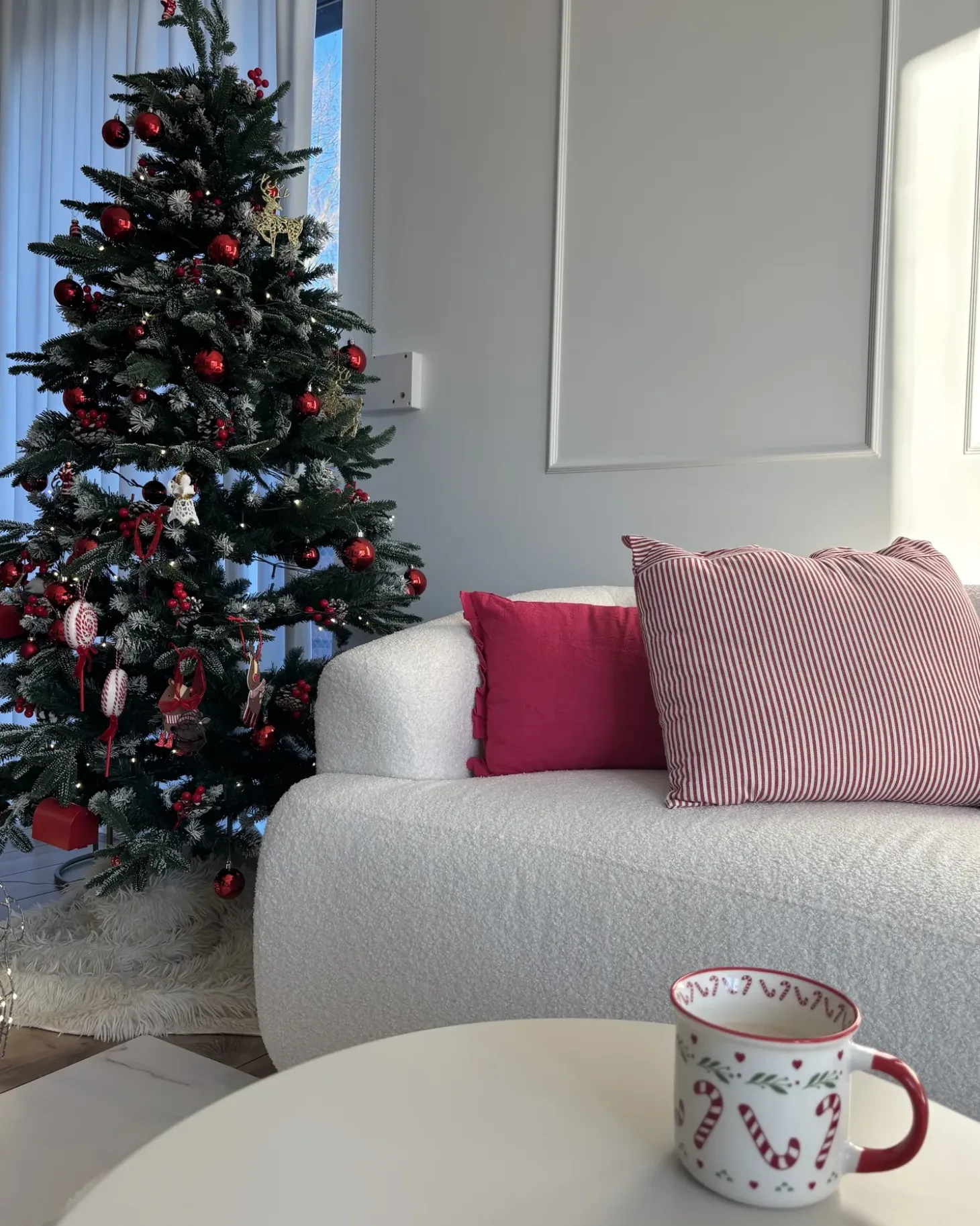 Sæt af 2 pyntepuder SASSAFRAS Hør 30 x 45 cm Bordeaux Ensfarvet