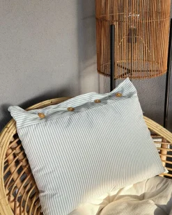 Sæt af 2 pyntepuder SEBRINE 40 x 60 cm Mintgrøn Stribet mønster