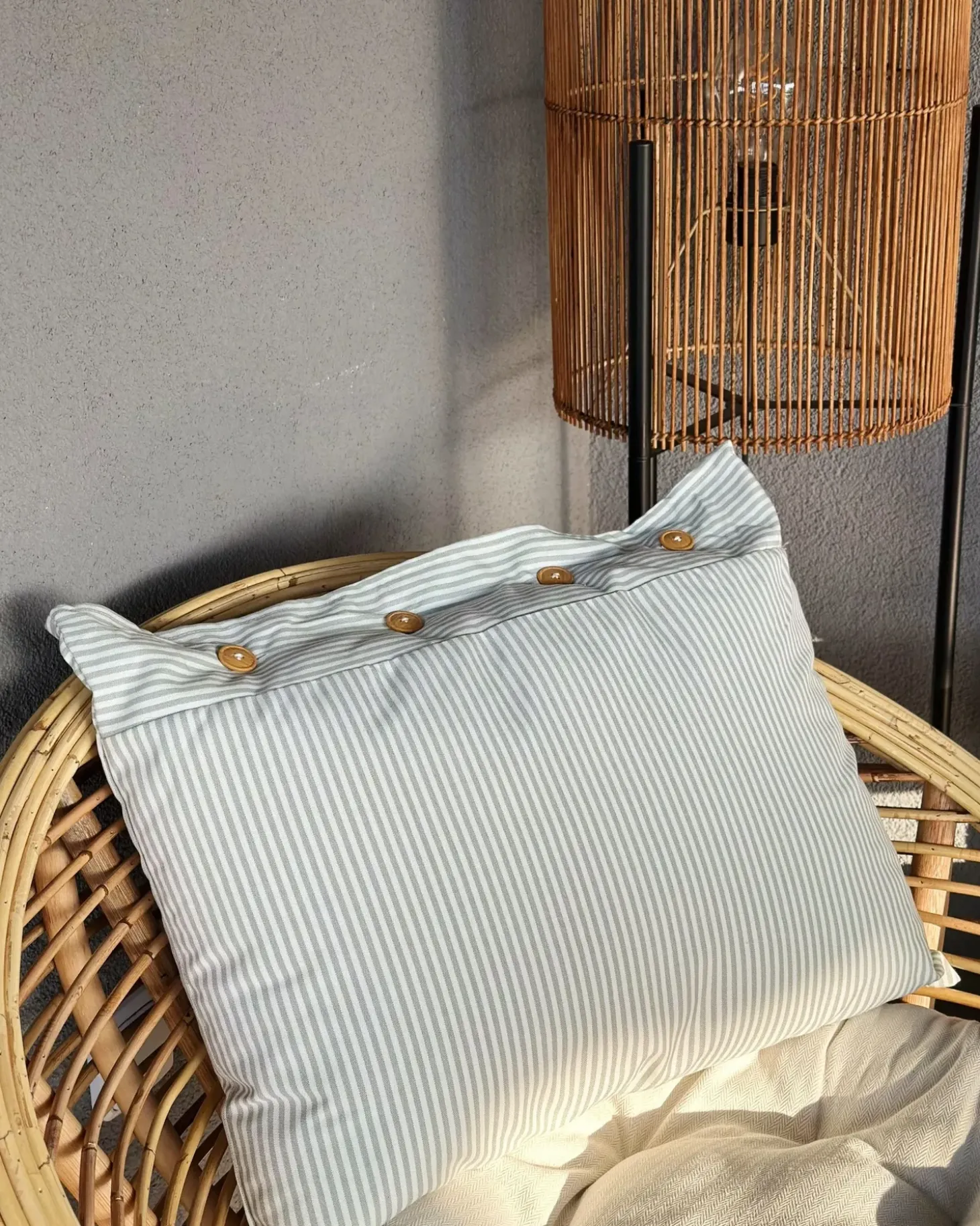 Sæt af 2 pyntepuder SEBRINE 40 x 60 cm Mintgrøn Stribet mønster