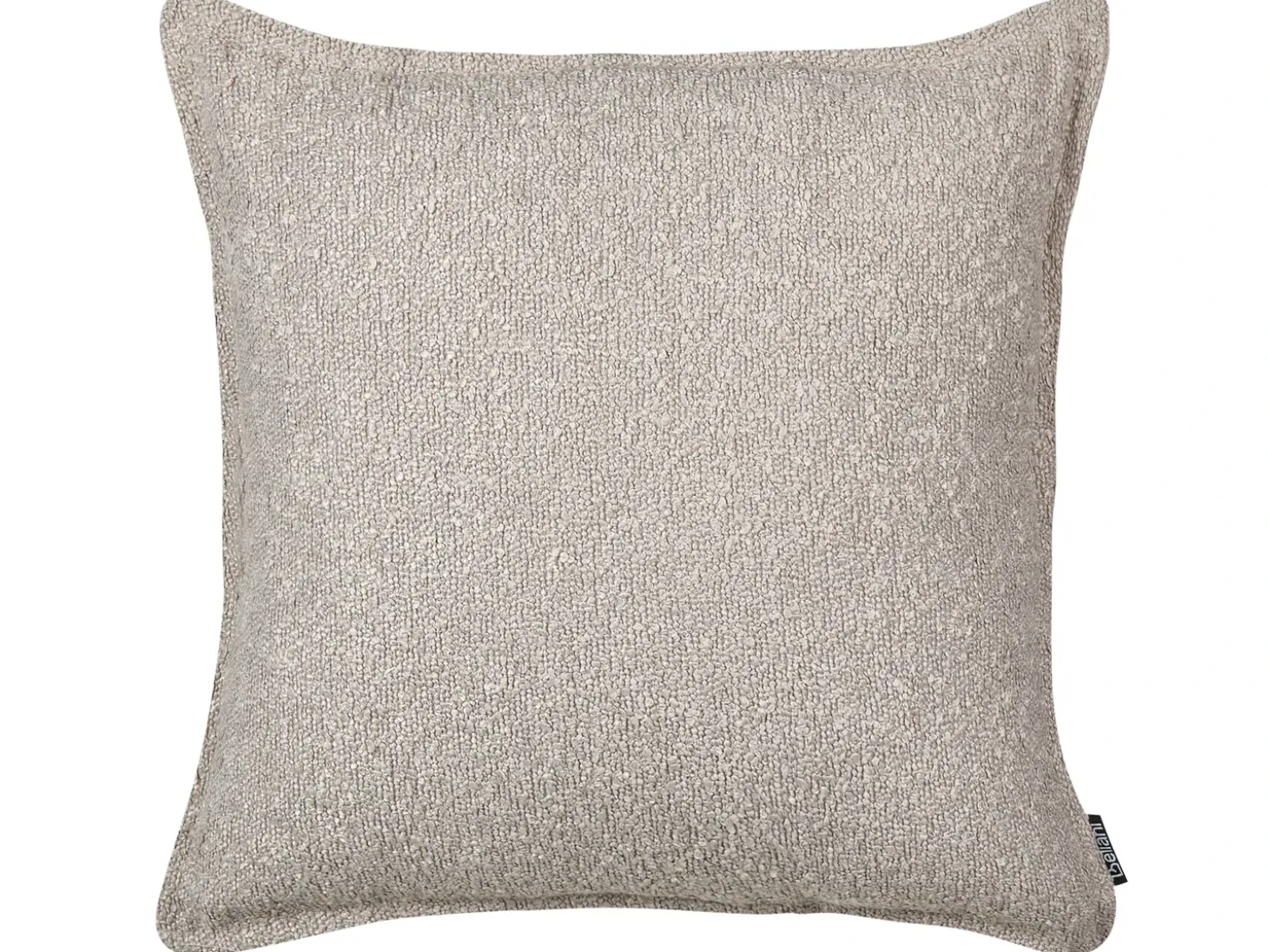 Sæt af 2 pyntepuder SENECIA Boucle 45 x 45 cm Beige Ensfarvet