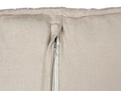 Sæt af 2 pyntepuder SENECIA Boucle 45 x 45 cm Beige Ensfarvet