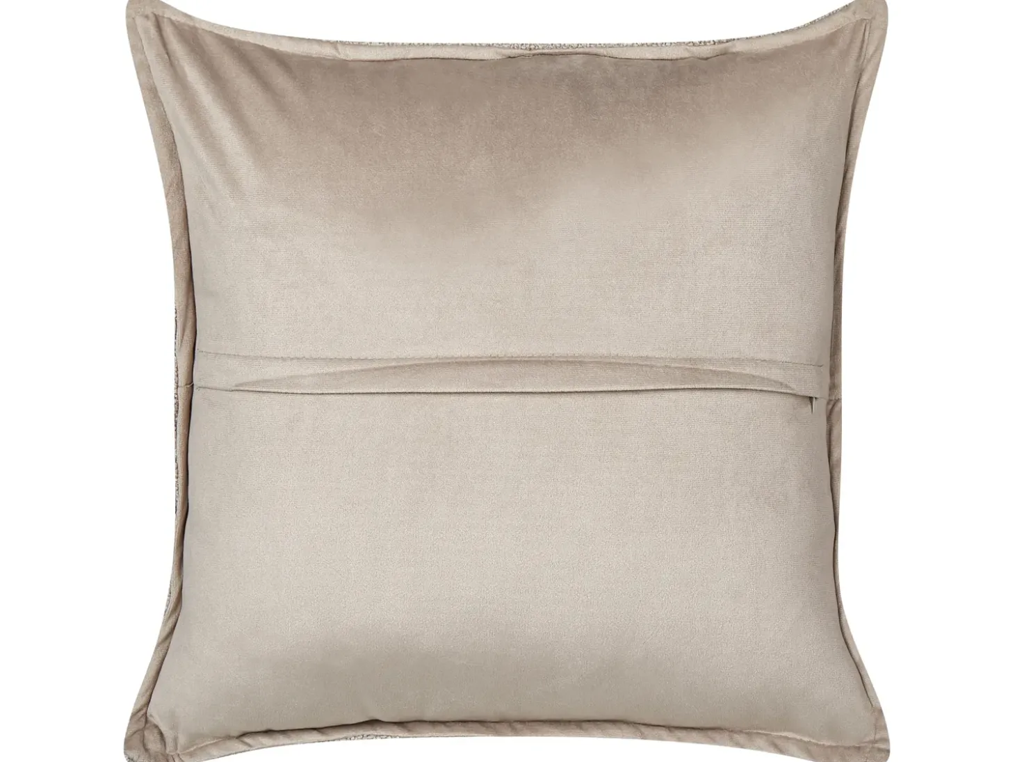 Sæt af 2 pyntepuder SENECIA Boucle 45 x 45 cm Beige Ensfarvet