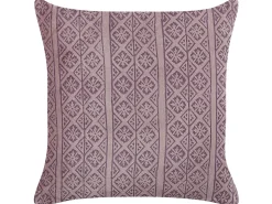 Sæt af 2 pyntepuder SILYBUM Velour 45 x 45 cm Lyserød Geometrisk mønster