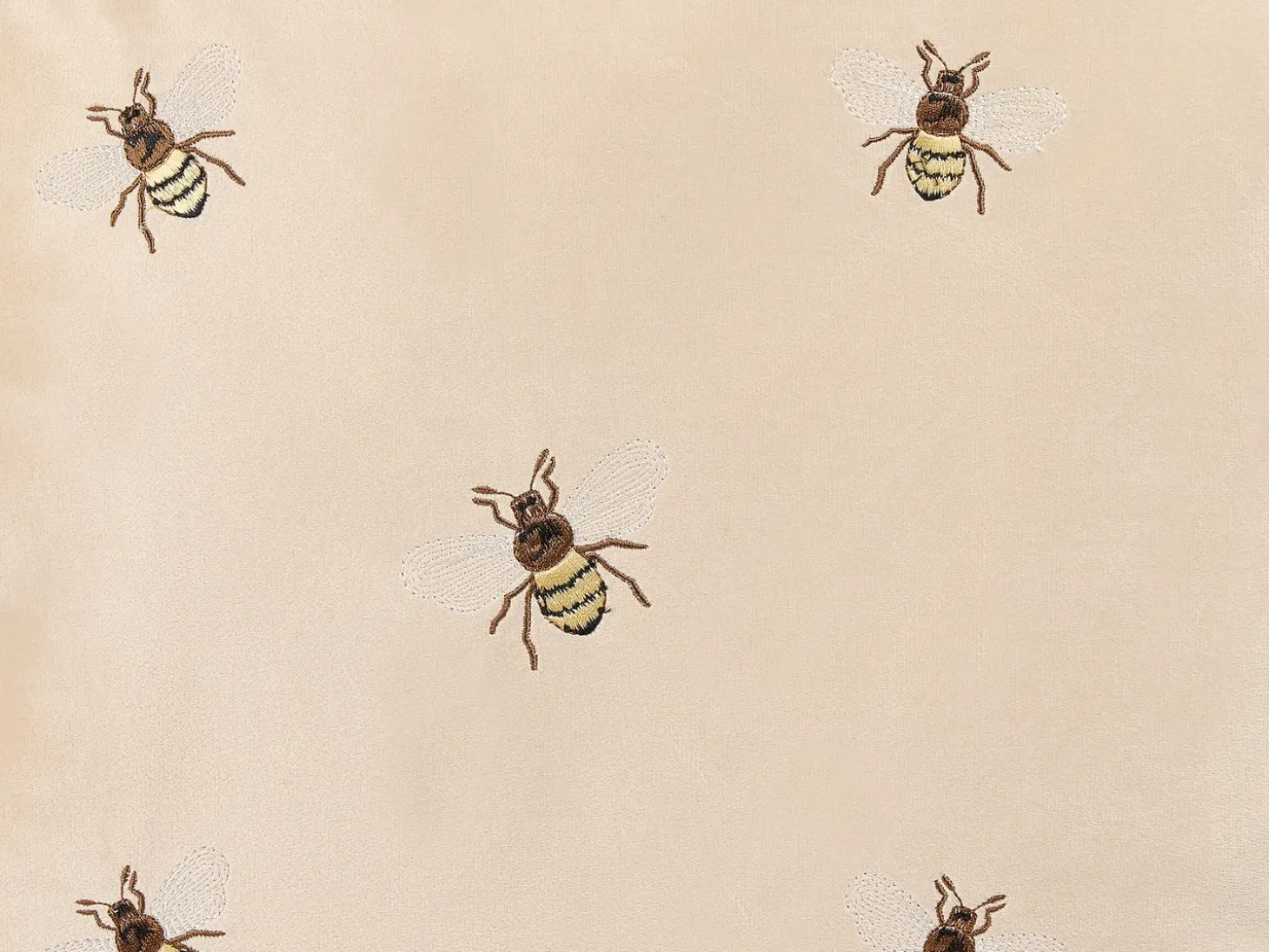 Sæt af 2 pyntepuder TALINUM Velour 45 x 45 cm Beige Dyremønster